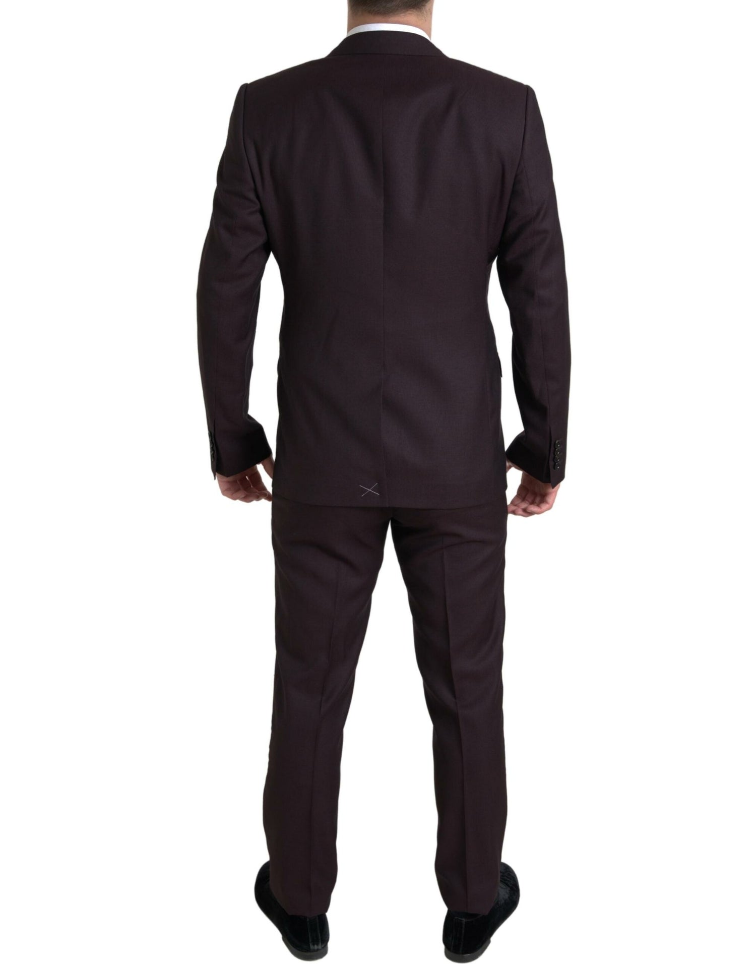 Dolce &amp; Gabbana Maroon 2 Piece Single Breasted MARTINI Suit