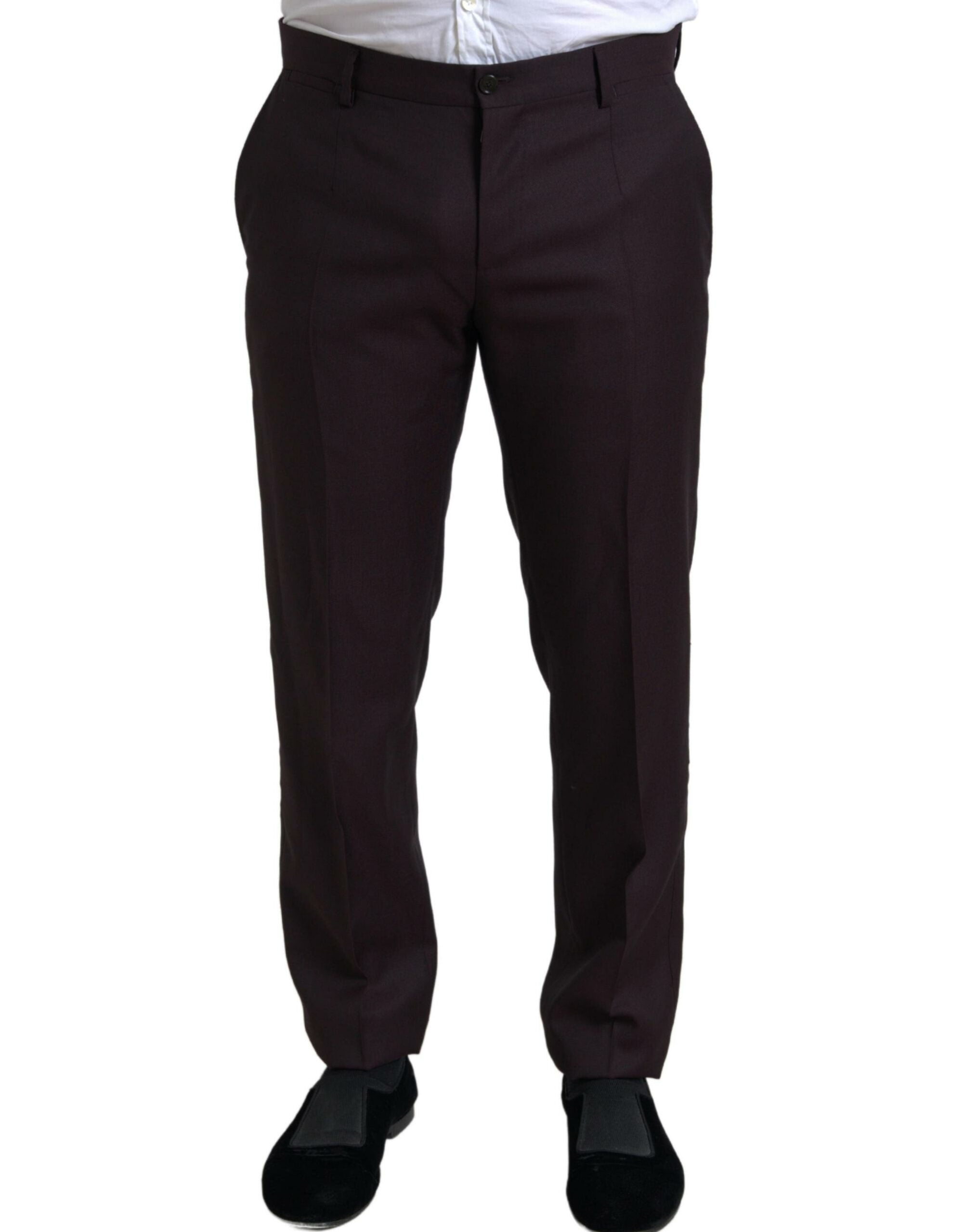 Dolce &amp; Gabbana Maroon 2 Piece Single Breasted MARTINI Suit