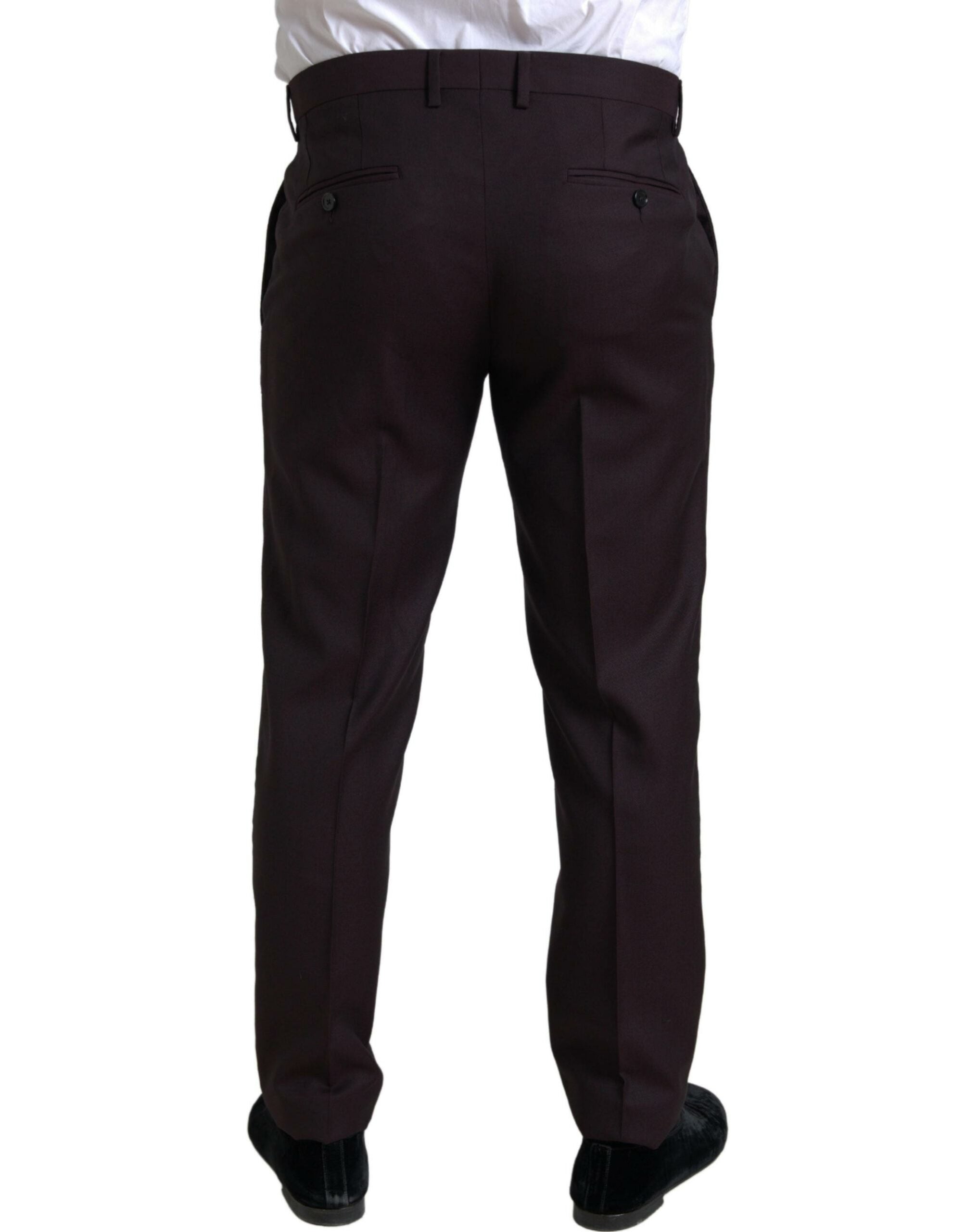 Dolce &amp; Gabbana Maroon 2 Piece Single Breasted MARTINI Suit