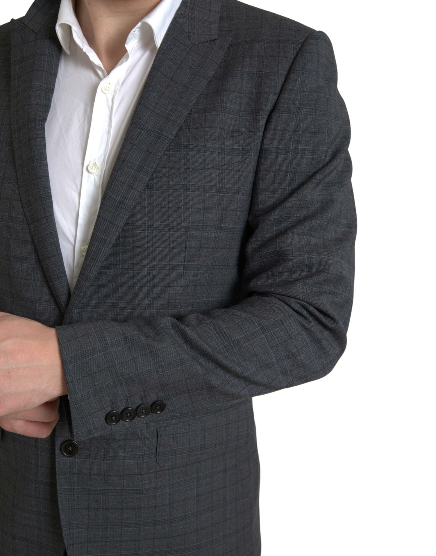 Dolce &amp; Gabbana Gray 2 Piece Single Breasted MARTINI Suit