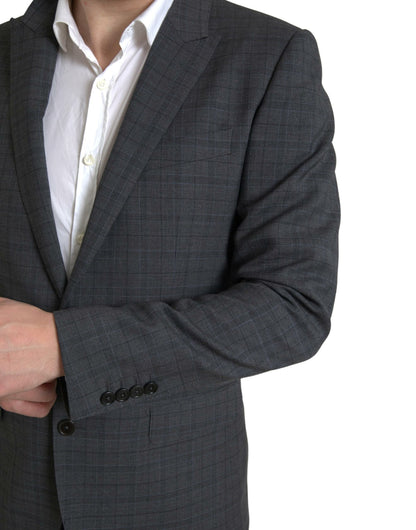 Dolce &amp; Gabbana Gray 2 Piece Single Breasted MARTINI Suit