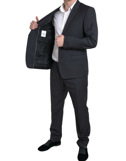 Dolce &amp; Gabbana Black 2 Piece Single Breasted MARTINI Suit