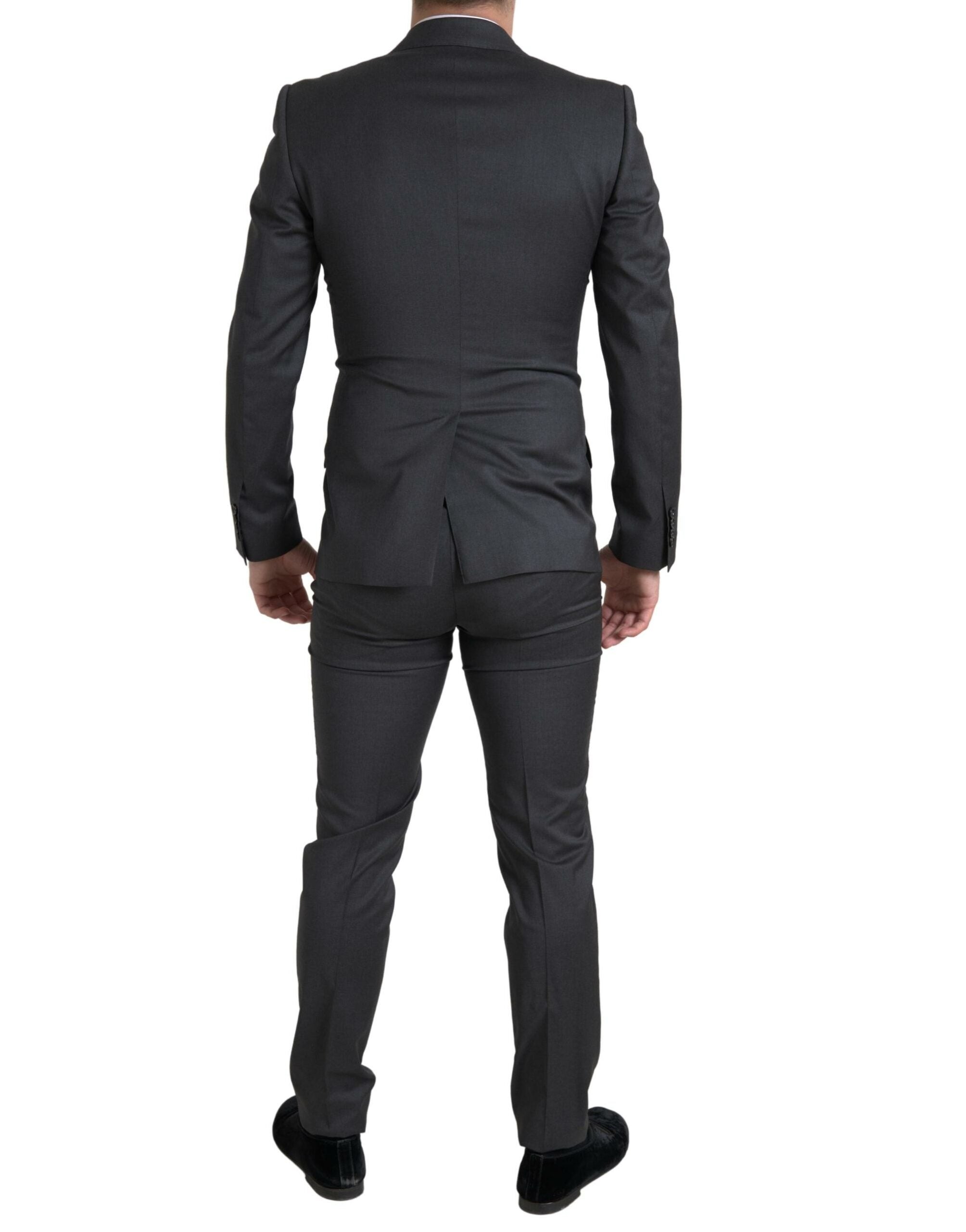 Dolce &amp; Gabbana Gray 2 Piece Double Breasted SICILIA Suit