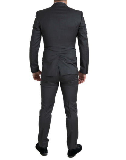 Dolce &amp; Gabbana Gray 2 Piece Double Breasted SICILIA Suit