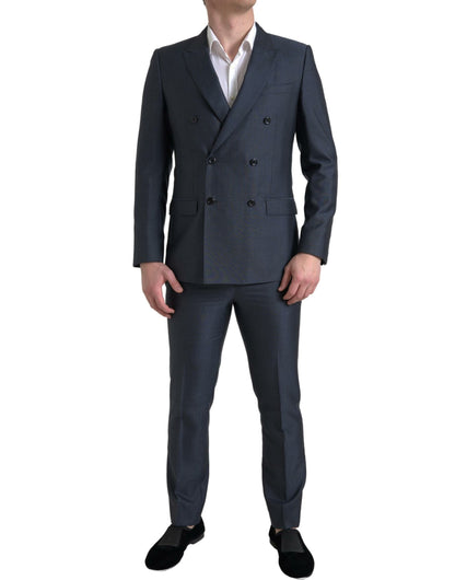 Dolce &amp; Gabbana Blue 2 Piece Double Breasted MARTINI Suit