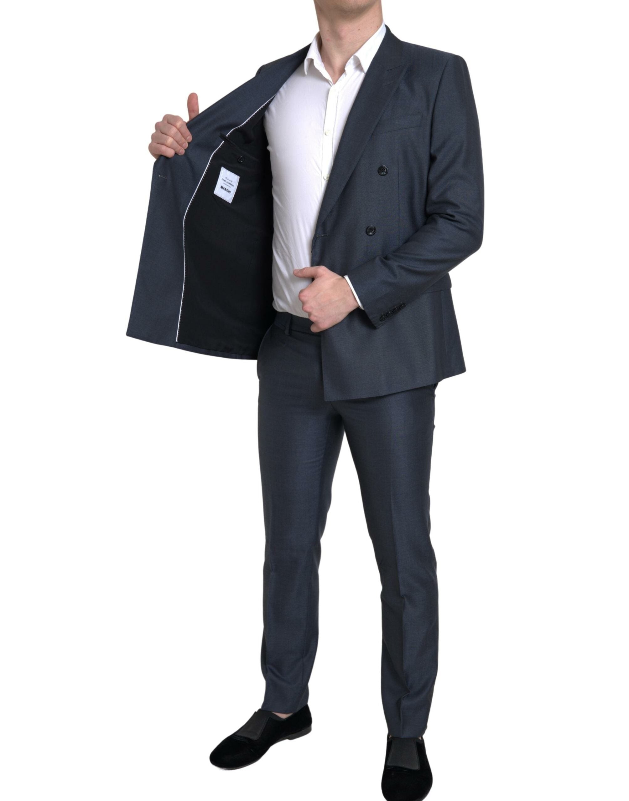 Dolce &amp; Gabbana Blue 2 Piece Double Breasted MARTINI Suit