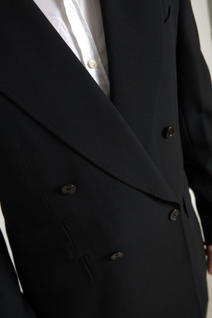 Dolce &amp; Gabbana Black 2 Piece Double Breasted SICILIA Suit