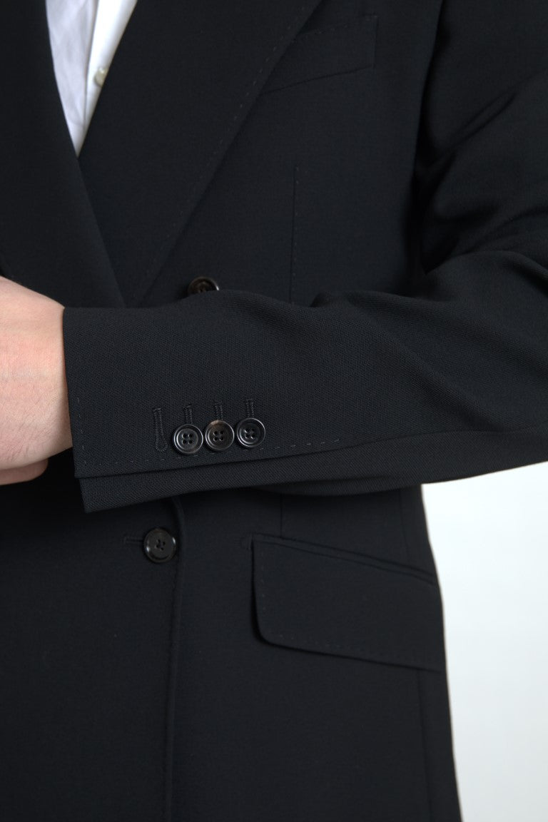 Dolce &amp; Gabbana Black 2 Piece Double Breasted SICILIA Suit