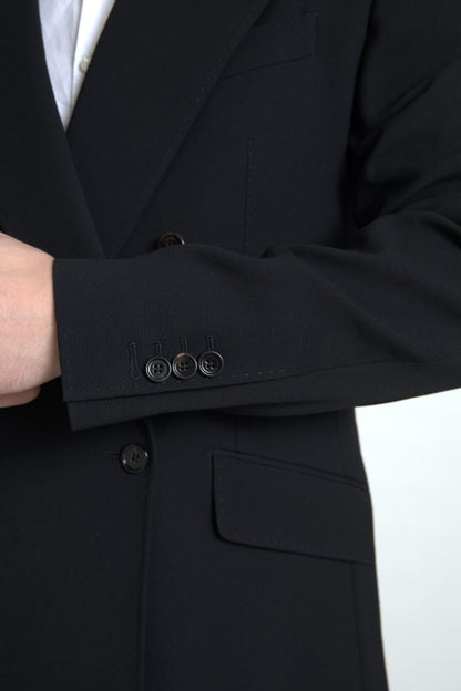 Dolce &amp; Gabbana Black 2 Piece Double Breasted SICILIA Suit