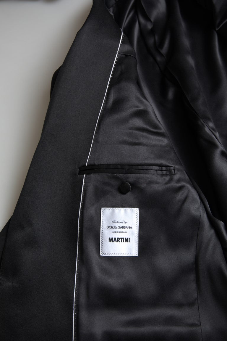 Dolce &amp; Gabbana Black 2 Piece Single Breasted MARTINI Suit