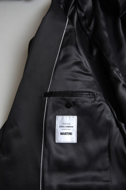 Dolce &amp; Gabbana Black 2 Piece Single Breasted MARTINI Suit