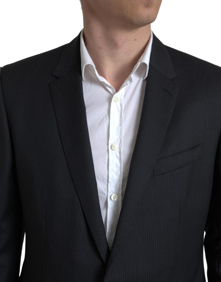 Dolce &amp;amp; Gabbana Svart 2-delad enkelknäppt MARTINI-kostym