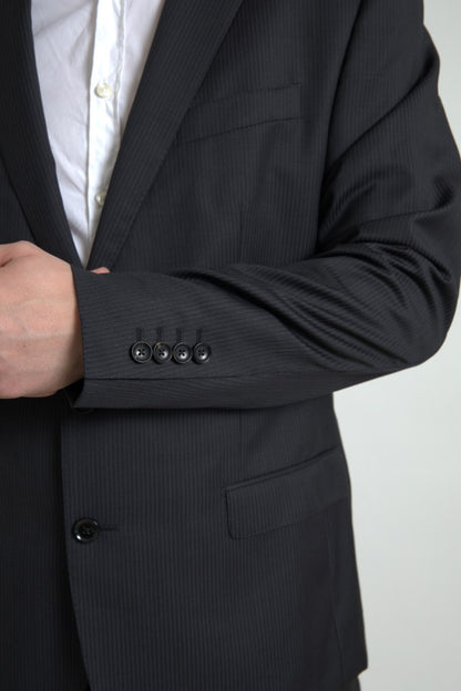 Dolce &amp; Gabbana Black 2 Piece Single Breasted MARTINI Suit