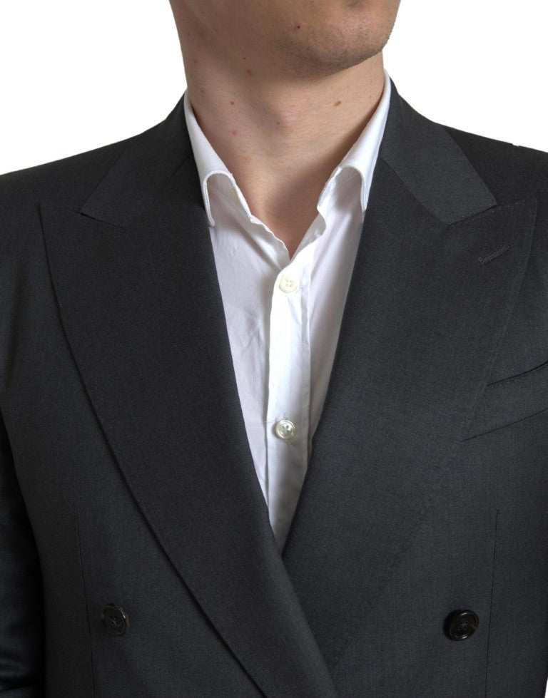Dolce &amp;amp; Gabbana Grå 2-delad dubbelknäppt kostym från SICILIA