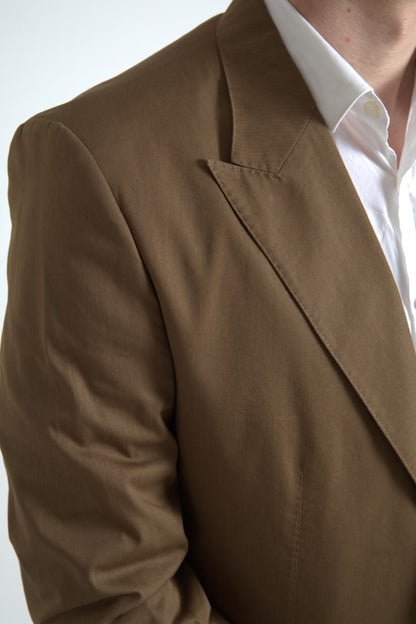 Dolce &amp; Gabbana Brown 2 Piece Single Breasted TAORMINA Suit