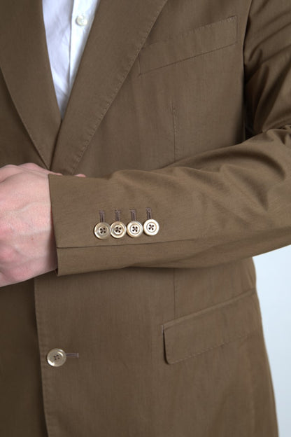 Dolce &amp; Gabbana Brown 2 Piece Single Breasted TAORMINA Suit