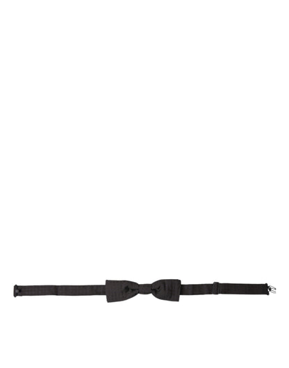 Dolce &amp;amp; Gabbana Brun Fantasy Siden Justerbar Halsringning Herrfluga Papillon