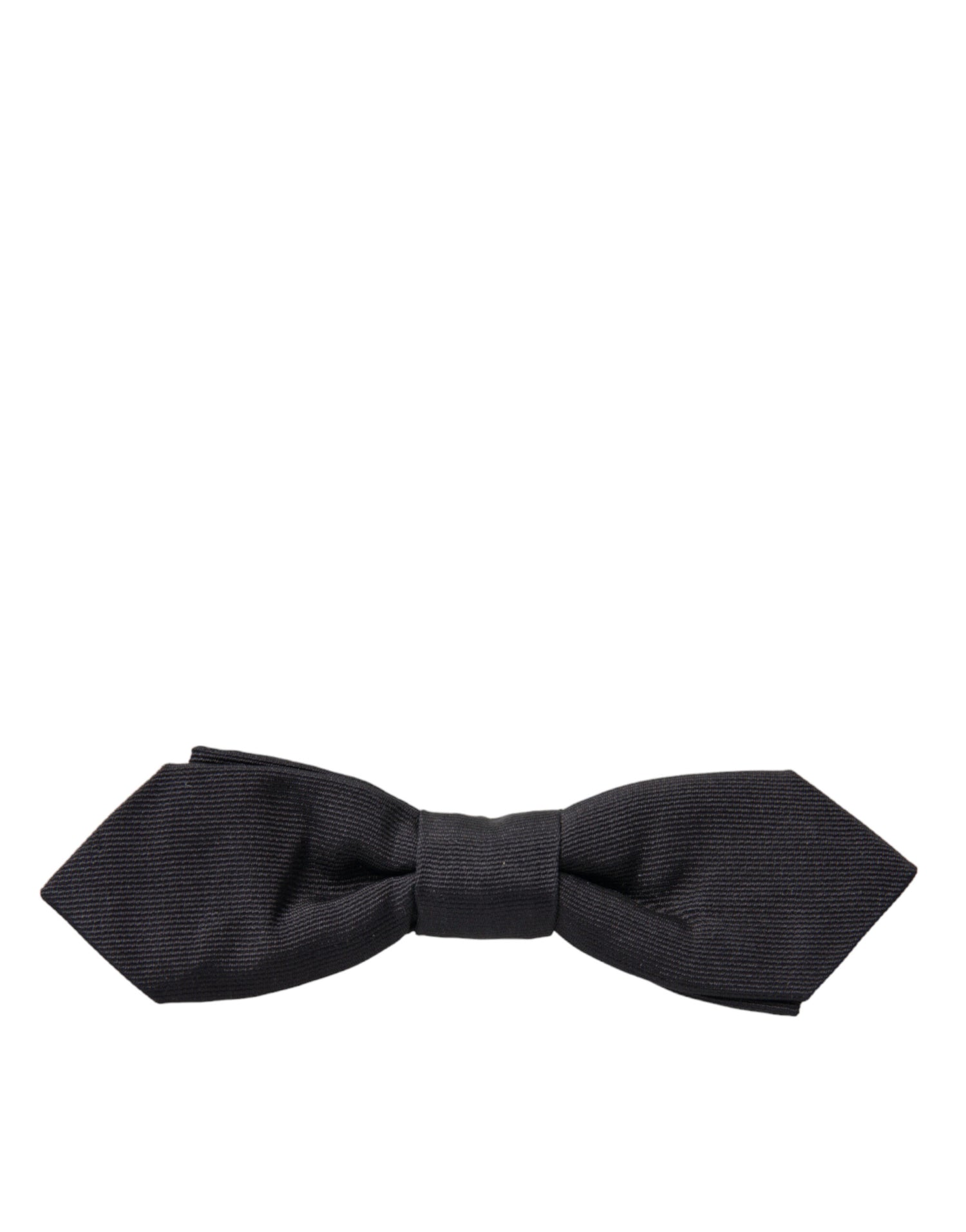 Dolce &amp;amp; Gabbana Svart Siden Justerbar Halsringning Herrfluga Papillon