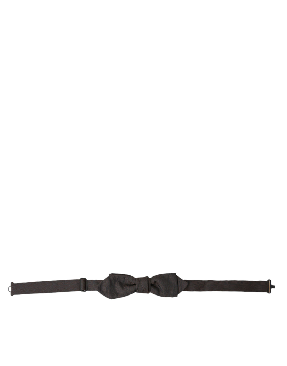 Dolce &amp;amp; Gabbana Brun Polyester Siden Justerbar Halsringning Herrfluga Papillon