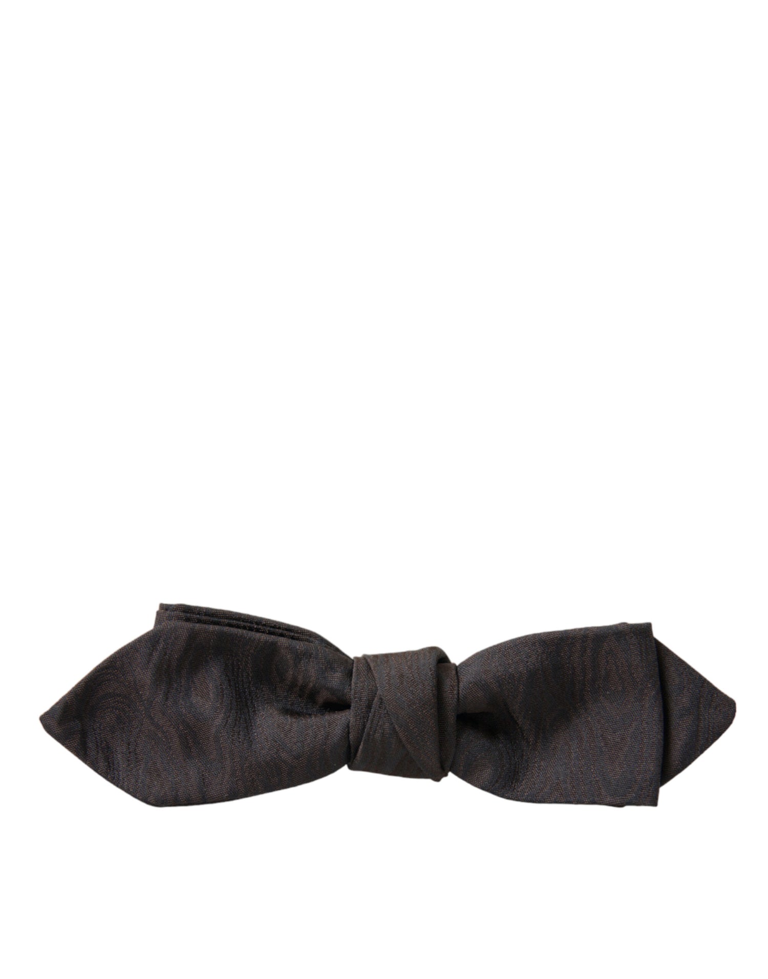 Dolce &amp;amp; Gabbana Brun Polyester Siden Justerbar Halsringning Herrfluga Papillon