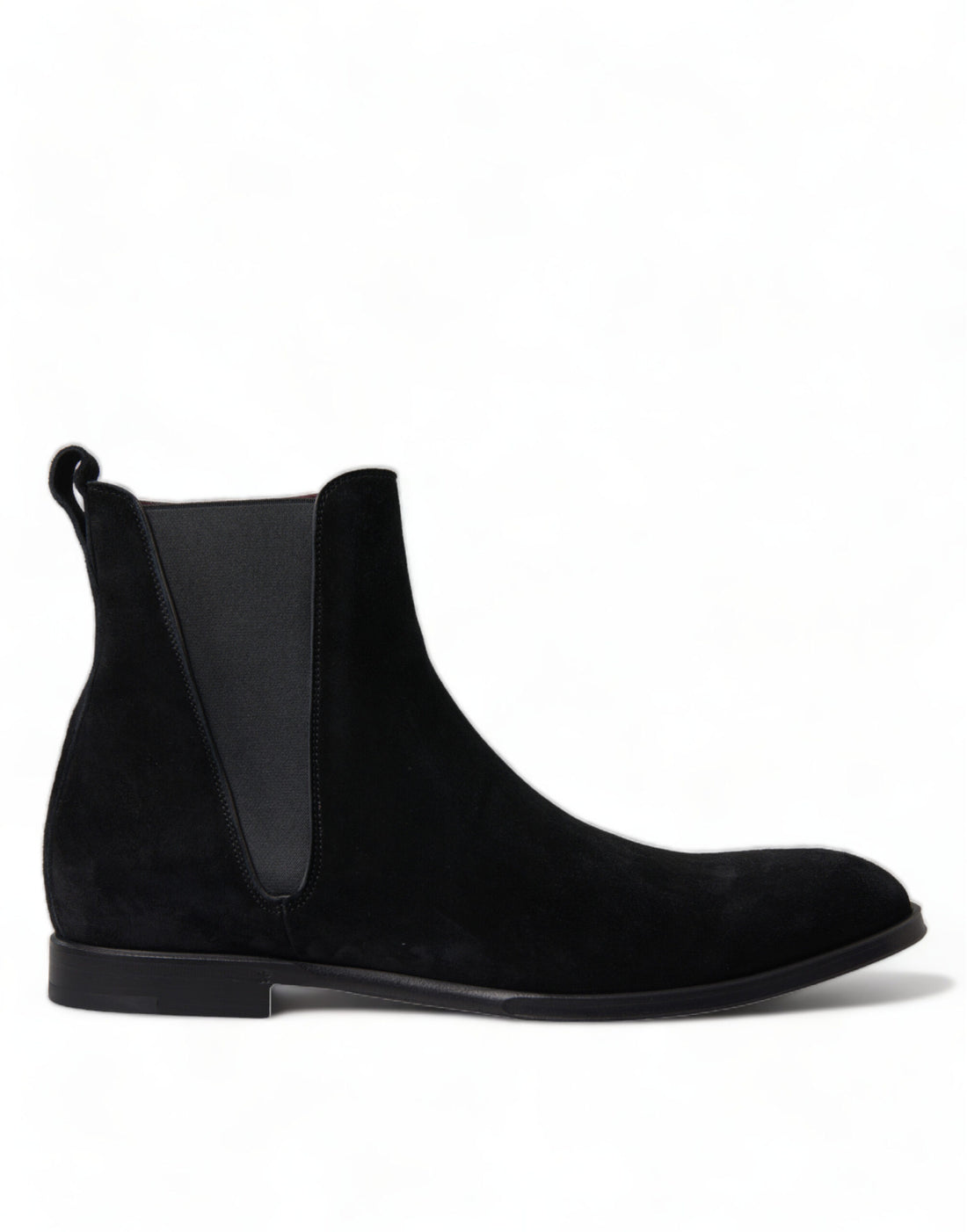 Dolce &amp;amp; Gabbana Svarta Mocka Läder Mid Calf Herrstövlar Skor