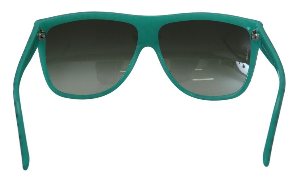 Dolce &amp; Gabbana Green Stars Acetate Square Shades Sunglasses