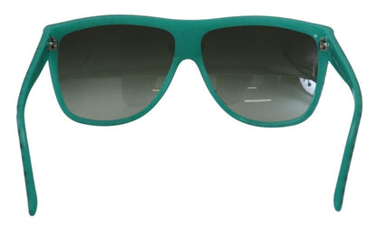 Dolce &amp; Gabbana Green Stars Acetate Square Shades Sunglasses