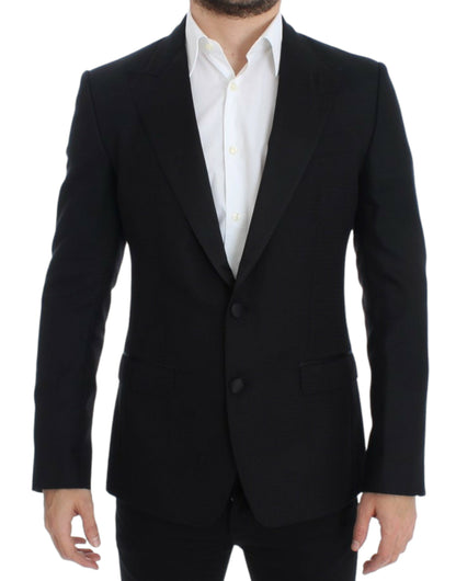 Dolce &amp;amp; Gabbana Svart ull-siden SICILIA kavaj