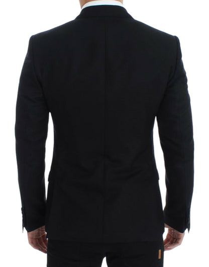 Dolce &amp;amp; Gabbana Svart ull-siden SICILIA kavaj