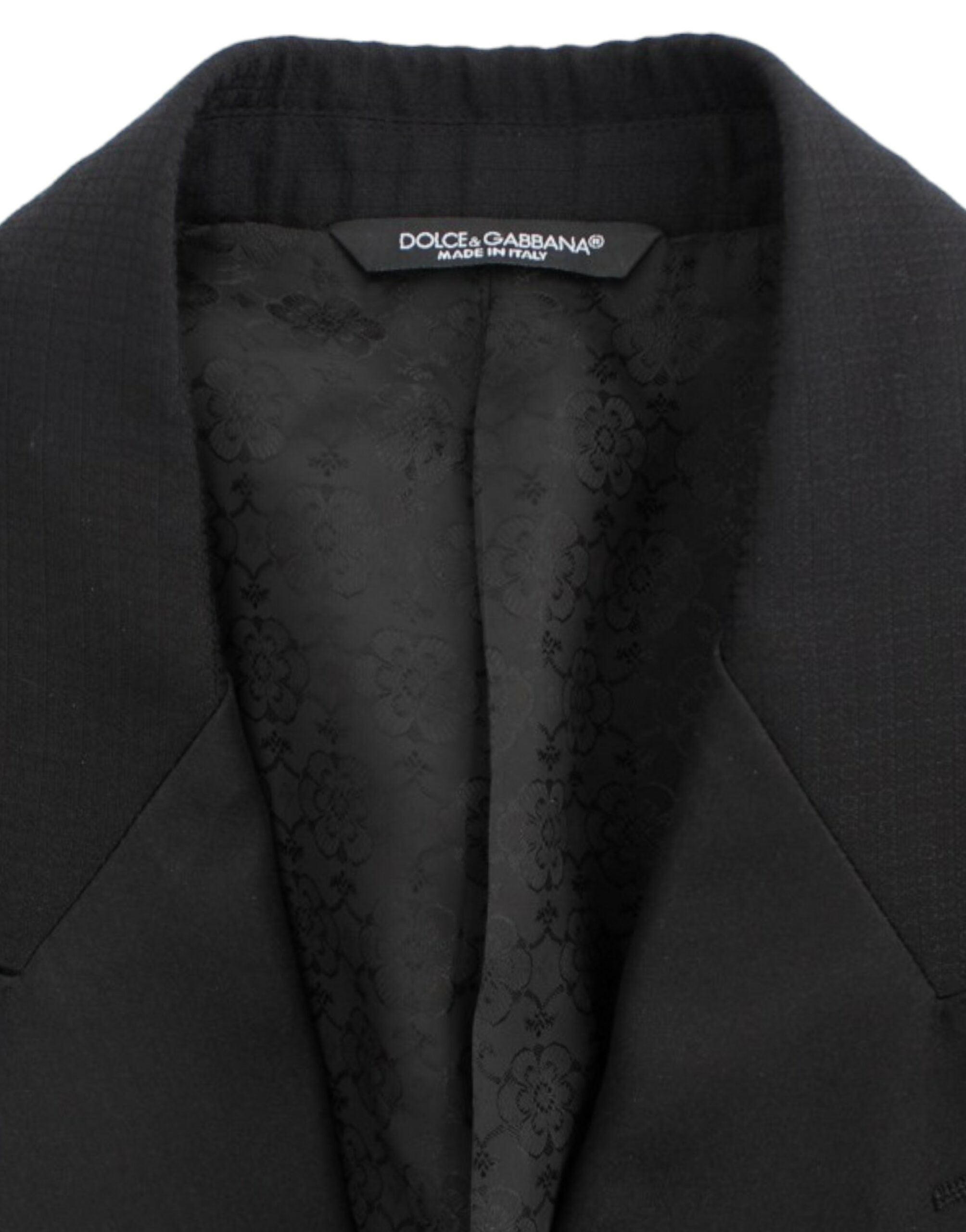Dolce &amp;amp; Gabbana Svart ull-siden SICILIA kavaj