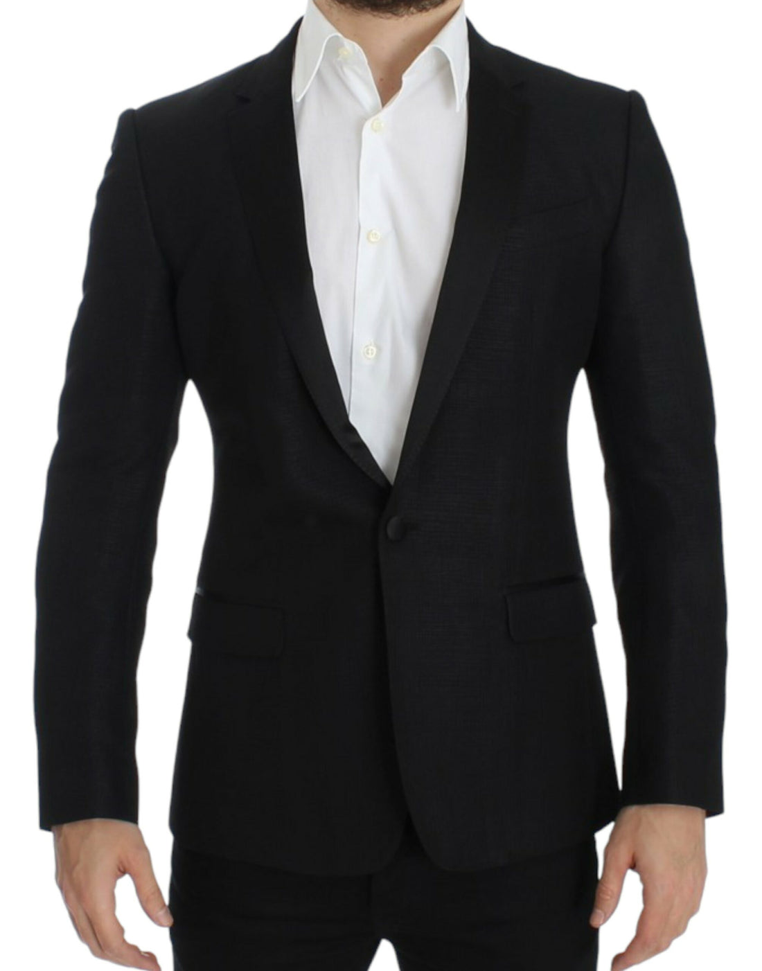 Dolce &amp;amp; Gabbana Svart ull MARTINI smal kavaj