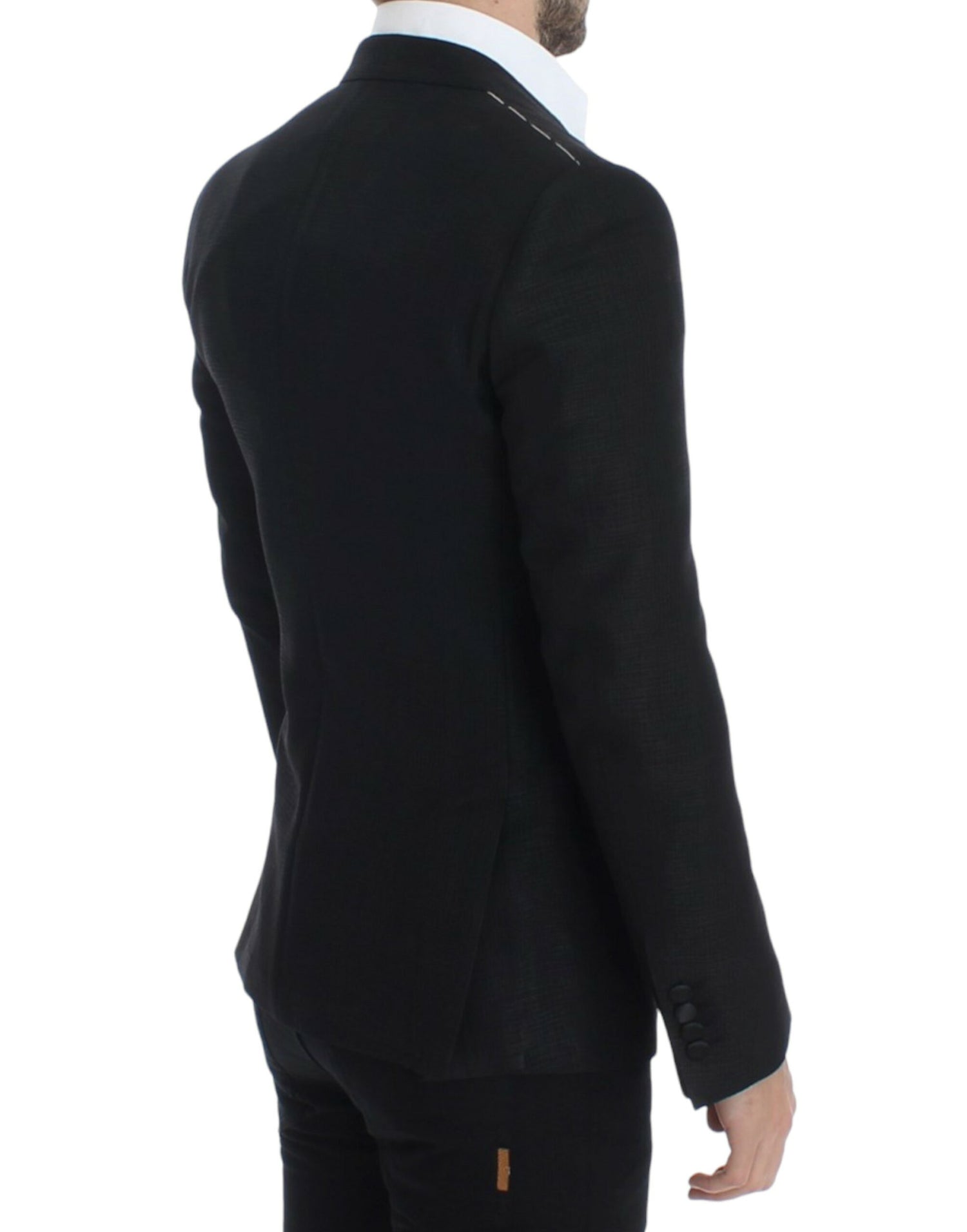 Dolce &amp; Gabbana Black wool MARTINI slim blazer
