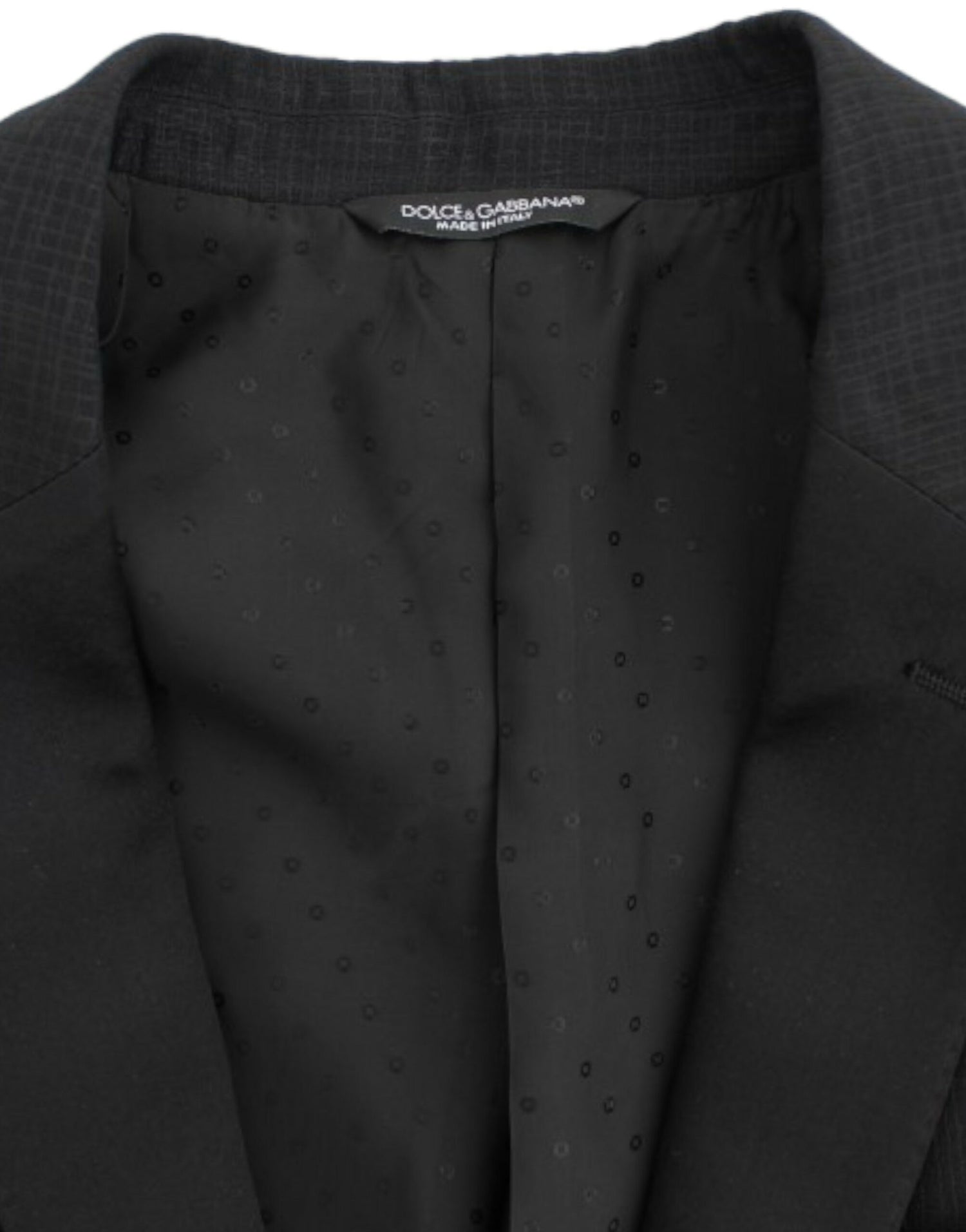 Dolce &amp; Gabbana Black wool MARTINI slim blazer