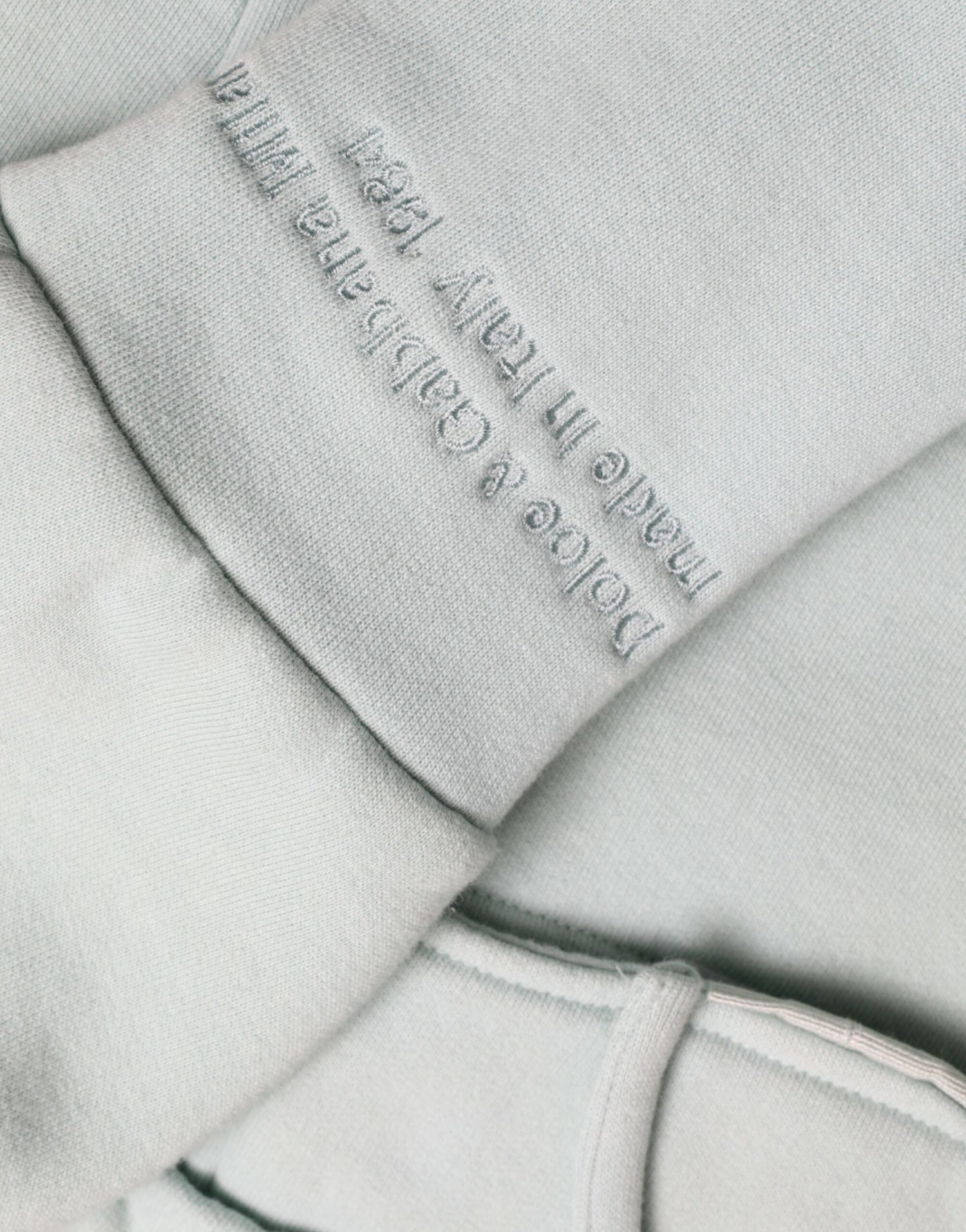 Dolce &amp; Gabbana Mint Green Cotton Pockets Pullover Sweater