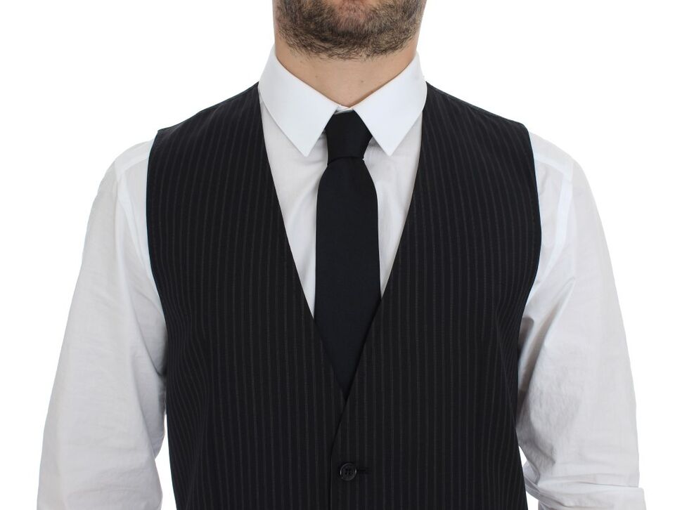 Dolce &amp; Gabbana Gray Stretch Formal Dress Vest Gilet