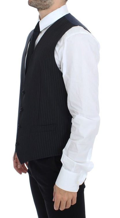 Dolce &amp; Gabbana Gray Stretch Formal Dress Vest Gilet