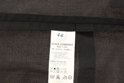 Dolce &amp;amp; Gabbana Svart Ull Formell Klänning Väst Jacka