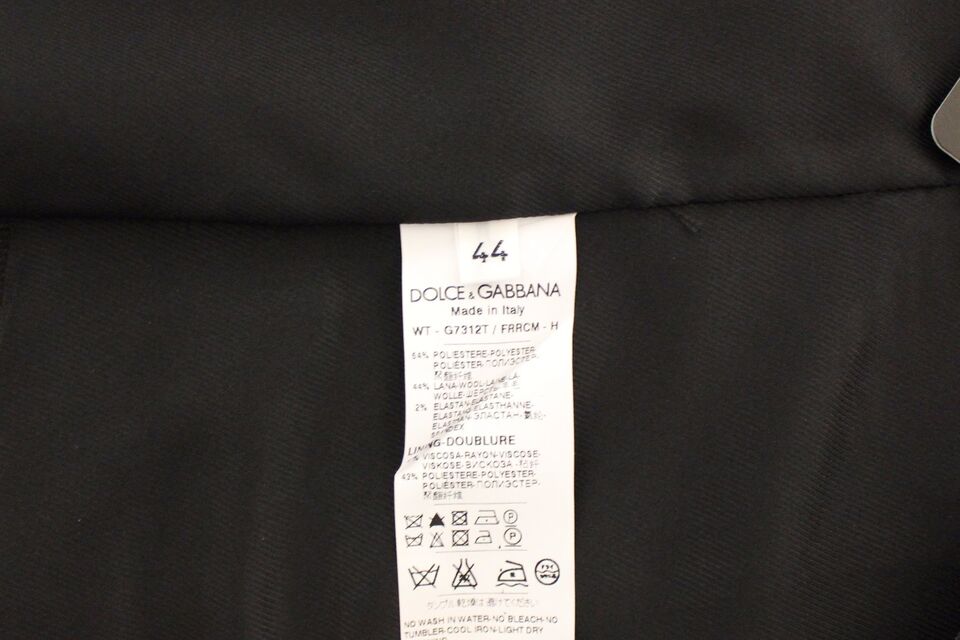 Dolce &amp; Gabbana Gray Wool Stretch Dress Vest Blazer