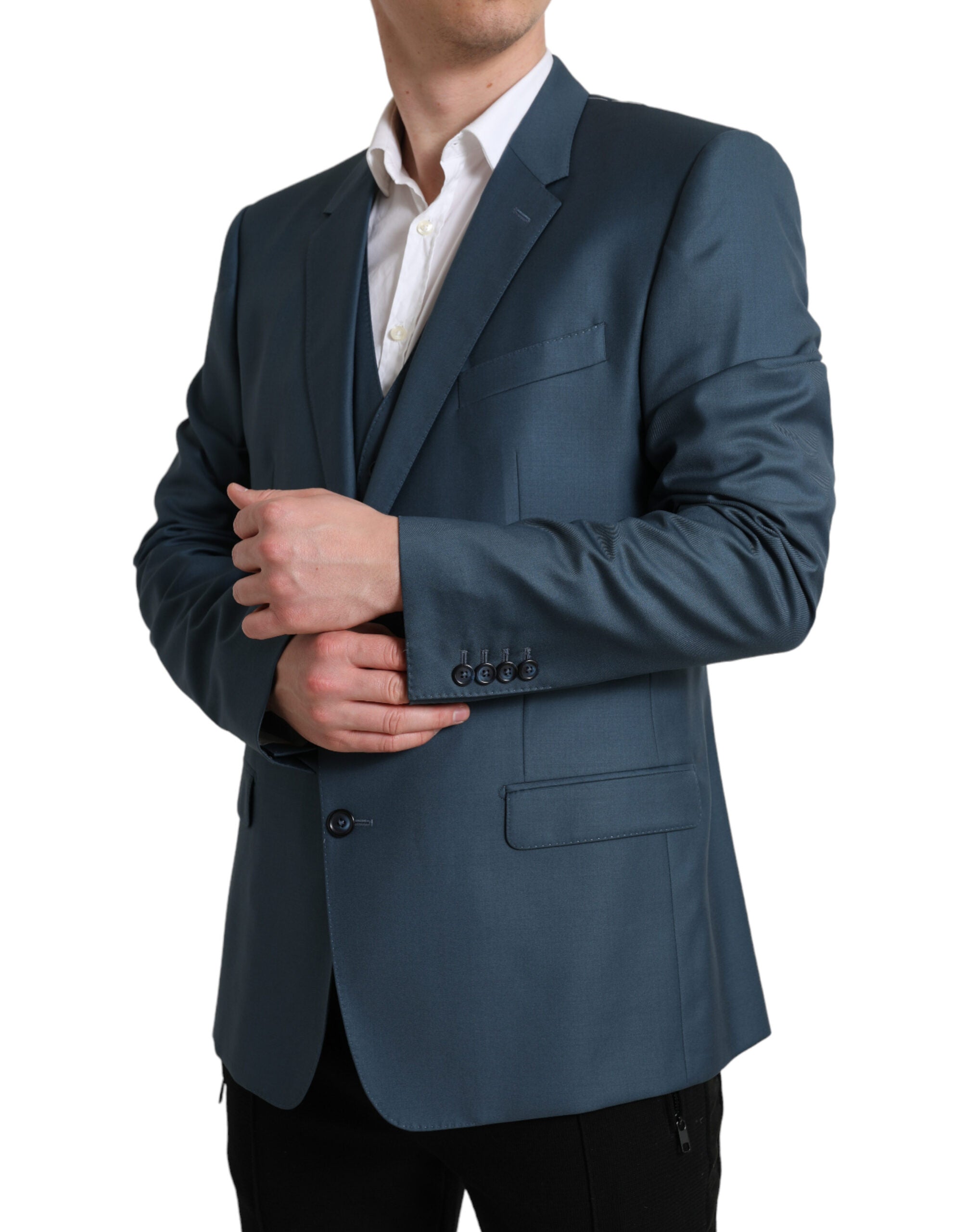 Dolce &amp; Gabbana Green Single Breasted 2 Piece MARTINI Suit