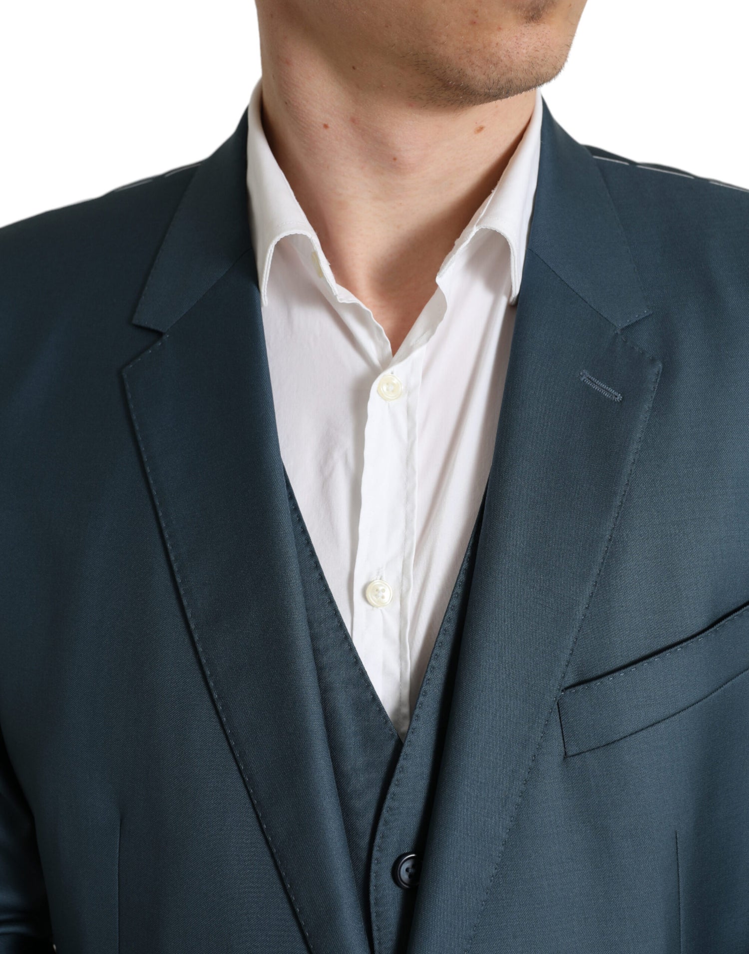 Dolce &amp; Gabbana Green Single Breasted 2 Piece MARTINI Suit