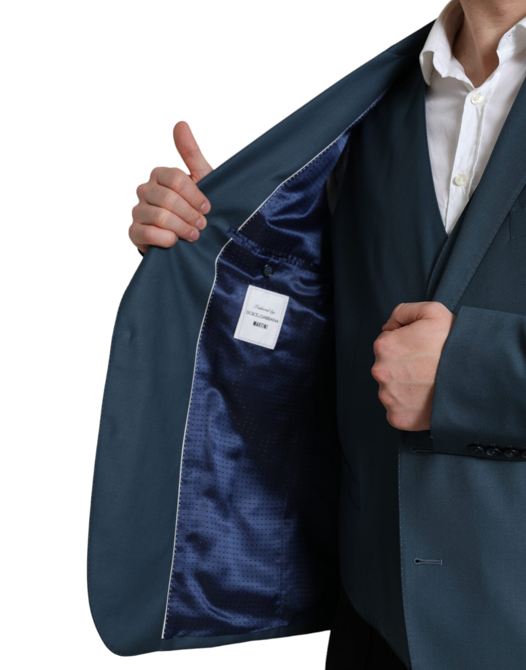 Dolce &amp; Gabbana Green Single Breasted 2 Piece MARTINI Suit