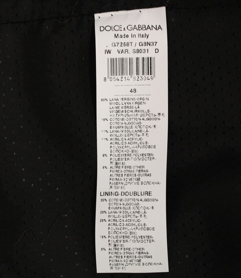 Dolce &amp; Gabbana Gray Wool Blend Logo Vest Gilet Weste