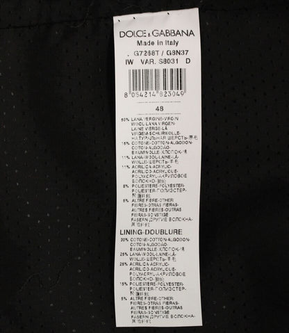 Dolce &amp; Gabbana Gray Wool Blend Logo Vest Gilet Weste
