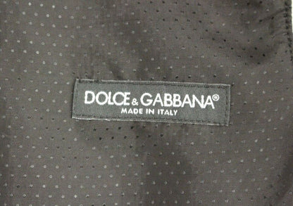 Dolce &amp; Gabbana Gray Wool Blend Logo Vest Gilet Weste