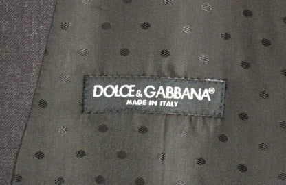 Dolce &amp;amp; Gabbana Grå Ull Formell Klänning Väst Väst