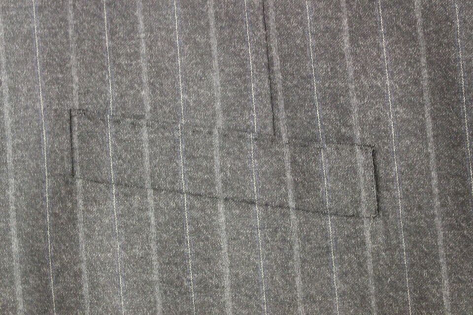Dolce &amp; Gabbana Gray Striped Wool Logo Vest Gilet Weste