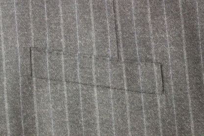 Dolce &amp; Gabbana Gray Striped Wool Logo Vest Gilet Weste