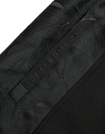 Dolce &amp; Gabbana Black Cotton Slim Stretch Jogger Pants