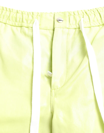 Dolce &amp; Gabbana Light Green Cotton Men Cargo Bermuda Shorts