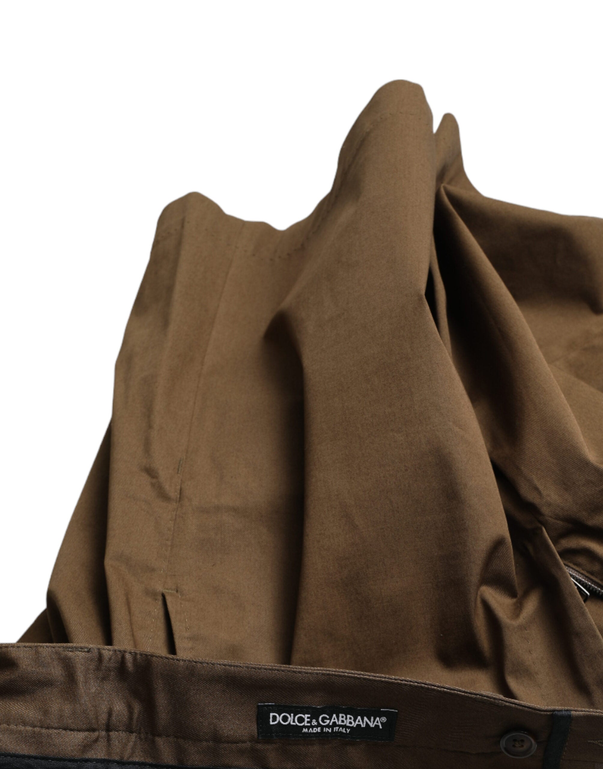Dolce &amp; Gabbana Brown Cotton Stretch Men Bermuda Shorts